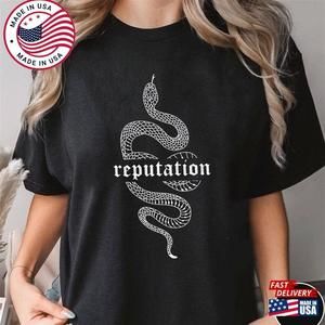 Reputation Snake Shirt Trending Unisex Tee Shir Music Lover Tee Fan Unique